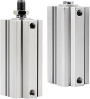 SDA32/40/50/63mm Bore 110 120 125 130 140 150mm Lang Stroke Double Acting Air Pneumatic Cylinder Compact Piston 1Pcs(SDA32 with Magnet,Stroke 150mm)