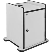 Locking Cabinet for Overhead Projector Presentation Cart by Global Industrial – Engineered Wood, Black/Gray, Model 34409