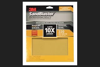 3M 20320-G-4 Sandpaper with No-Slip Grip, 11" x 9"
