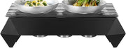 Rosseto SK047 Diamond Multi Chef Frame 7" with Burner and Fuel Holder, Grill, Black (Pack of 6)