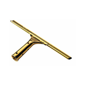 Pro Series Brass Squeegee by Ettore – 14-Inch, Rubber, Gold, Model 10014