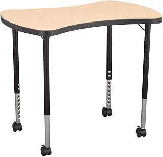 Learniture Structure Series Bow Tie Mobile Collaborative Adjustable Height Table