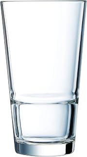 Arcoroc ARC H5642 Stack Up Highball Glass, 400 ml, Glass, Clear, Pack of 6