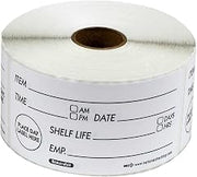 National Checking RSL24R 2X4 Shelf Life Removable, 1 Case of 500 Labels