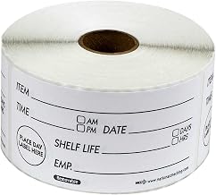 National Checking RSL24R 2X4 Shelf Life Removable, 1 Case of 500 Labels