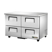 48" Two Section Undercounter Refrigerator by TRUE – 12.0 cubic_feet, Model TUC-48D-4-HC