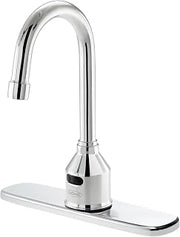 16-649 Krowne Royal Series Electronic Faucet, Deck Mount, Single Hole, 4-1/2" Rigid gooseneck spout, Infrared Sensor, Battery Powered (4 AA Alkaline 1.5V Batteries) or Power Supply