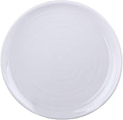 Elite Global Solutions DS6-W Round Swirl Plate, 6" Dia. x 5/8" h., Melamine, White (Pack of 6)