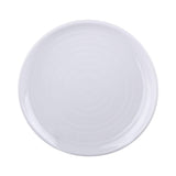 Round Swirl Plate by Elite Global Solutions – 6" dia., Melamine, White, Pack of 6, Model DS6-W