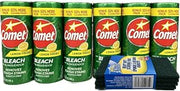 Comet With Bleach ~ With 50% More Cleaning Power - 21 Oz Containers ~ (Lemom)