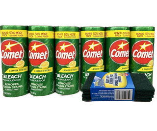 With Bleach ~ With 50% More Cleaning Power - 21 Oz Containers ~ (Lemom) by Comet – 21 Ounce (Pack of 1)