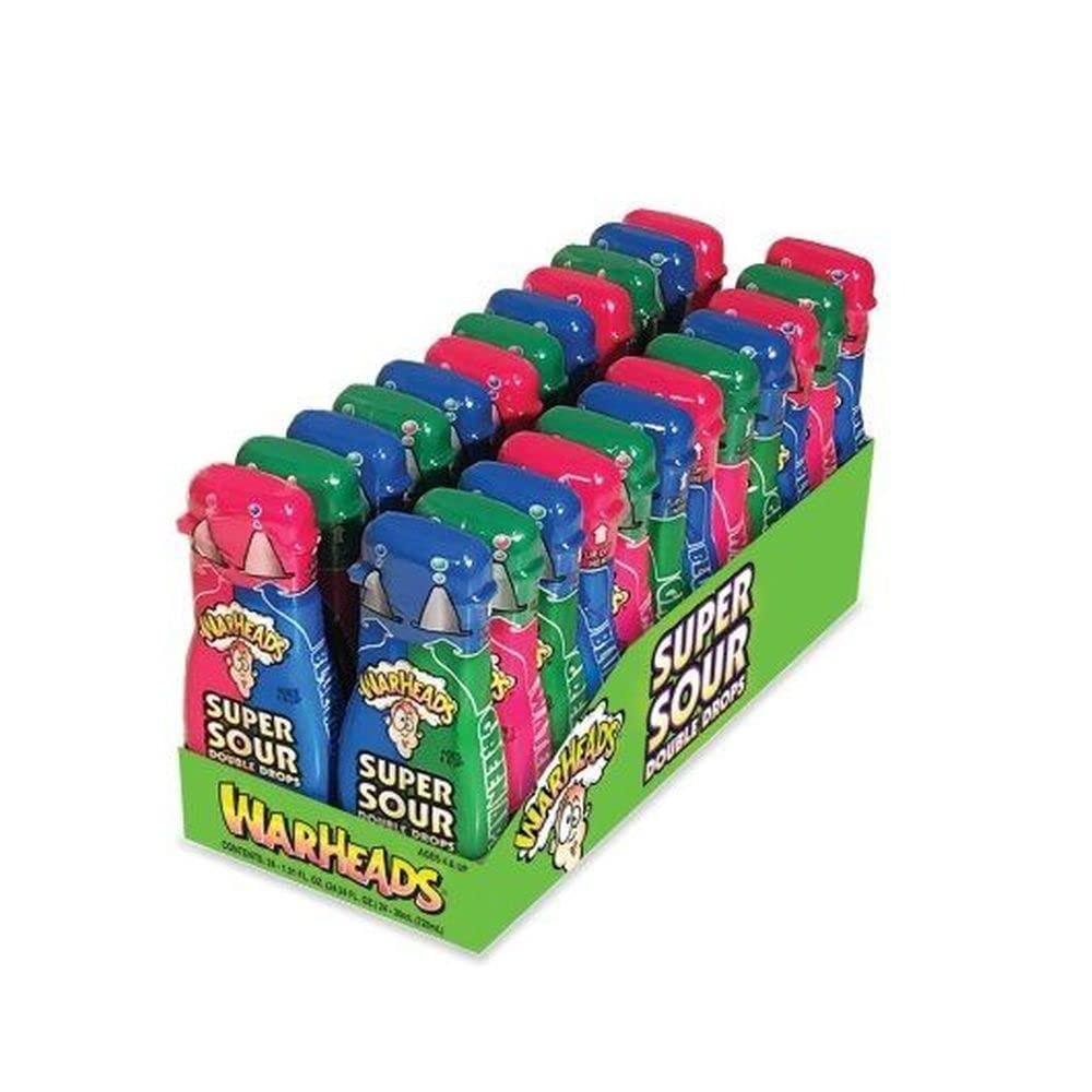Warheads Assorted Double Drops Liquid Candy by Impact Confections – Pack of 192