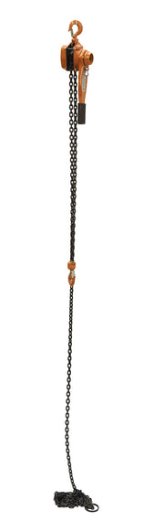 Steel Economy Lever Hoist 20 Ft. Chain Length 1500 Lb. Capacity Orange by Vestil – One Size, steel, Orange, Model ELH-15-20