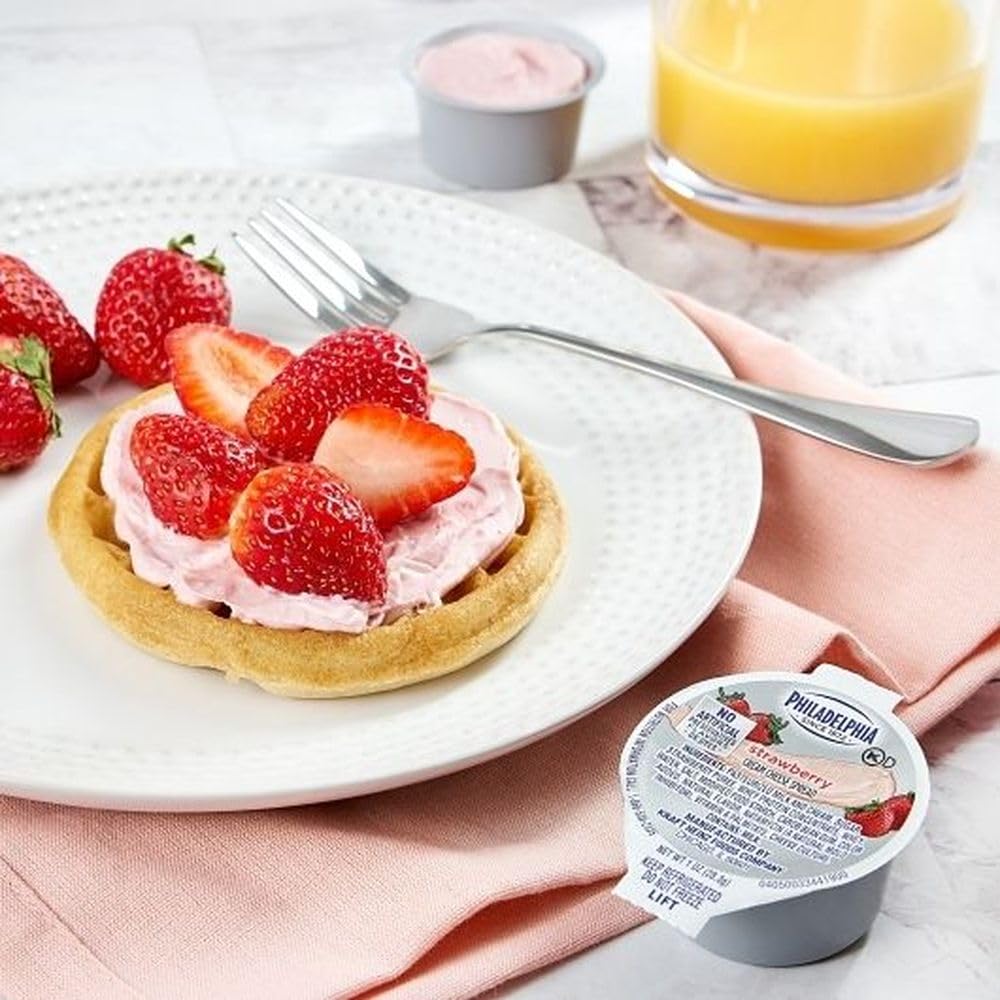 Philadelphia Strawberry / 1 Ounce (Pack of 100) / 100 Cream Cheese