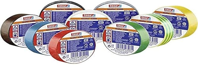 tesa 53988-00135-00 Insulation Tape 53988 Brown, Green, Yellow, White, Grey, Blue, Red, Black, SC