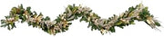 Creative Displays 9' Holiday Garland with Decorative Leaves and Ornaments