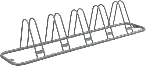Global Industrial 70" L Single Sided Bicycle Parking Rack, Adjustable, 5-Bike Capacity