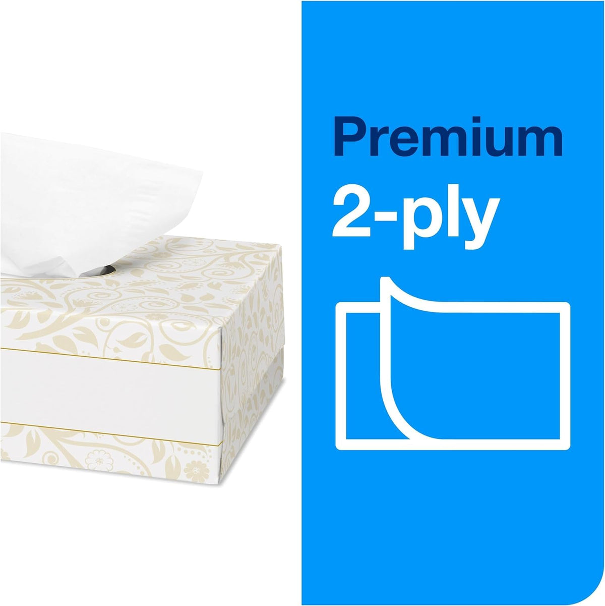 Advanced Facial Tissue White Soft by Tork – 1 Count (Pack of 3000), Paper, Flat Box, Pack of 3000, Model TF6810