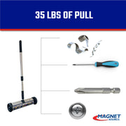 Master Magnetics Silver / L / 13" Magnetic Sweepers