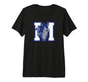 Curtis-Tufts M Mustang Premium Tri-Blend T-Shirt by Curtis-Tufts High School, Medford, MA 02155 – Polyester, Black, Model GTM4REB7HMN