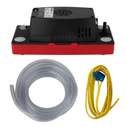 Asurity by low profile 110v 22ft lift condensate pump with 20ft clear vinyl tubing by Diversitech – Plastic, Red Black, Model CP-22LPT