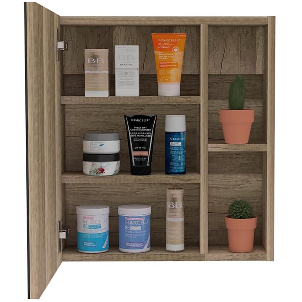 Tuhome Pine / 19.5" H x 17.7" W x 5.4" D / Modern Medicine Cabinets