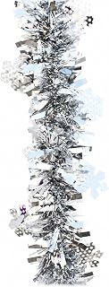 Snowflake Tinsel Garland, Christmas, 2M Gold Snowflake Tinsel | , Decorative Tinsel, Table Embellishment, For Business Owners