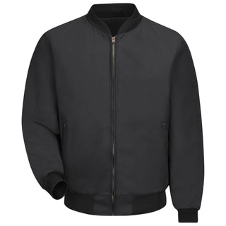 Men's Solid Team Jacket by Red Kap – X-Large, Polyester, Black, Model JT38BK RG XL