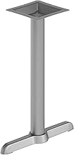 Flash Furniture 5x22 in Indoor/Outdoor Table Base, Silver