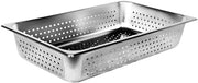 Full Size Perforated Stainless Steel Food Pan 4" Deep
