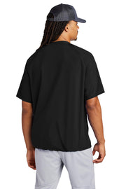 Unisex Repeat Half Zip Short Sleeve Jacket by SPORT-TEK – 4X-Large, Black, Model 2292811