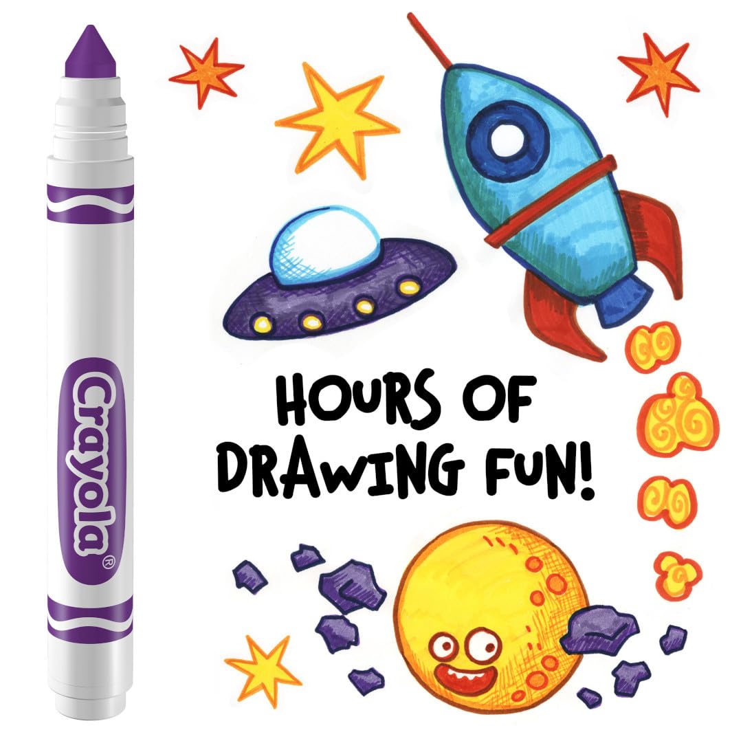 Washable Markers - Violet Purple (12ct) by Crayola – 1 Count (Pack of 12), CRAYONS, Violet, Pack of 12, Model 58-7800