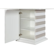 D2507 BAR Table by Global Furniture USA – Engineered Wood, White-beige, Model AMZ-D2507BT