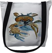 Betsy Drake TY106S 13 x 13 in. Fiddler Crab Small Tote Bag Black