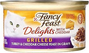 Fancy Feast Canned Delights Cat Food, Turkey And Cheddar, 3 oz