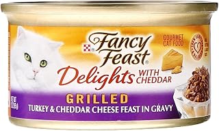 Fancy Feast Canned Delights Cat Food, Turkey And Cheddar, 3 oz