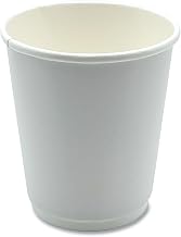 Boardwalk Paper Hot Cups, 500 Count, 8 oz, White, Double-Walled