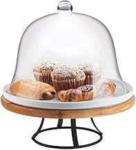 Cal-Mil 3481-99 Cake Pedestal, 13.5" Diameter, 4.5" Height, Reclaimed Wood, Madera