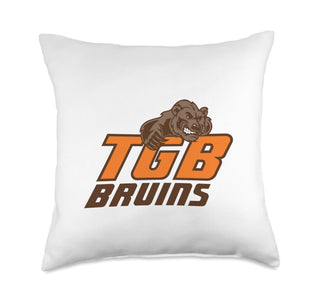 Trevor Browne Bruins Throw Pillow by Trevor Browne High School, Phoenix, AZ 85033 – 18x18, polyester twill fabric, Multicolor, Model P3R59KQE18FUS_18X18