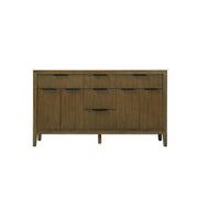 60" Double Bathroom Vanity in Hazel Oak by Elegant Kitchen and Bath – unspecified, Aluminum, Oak, Model VF29860DHO