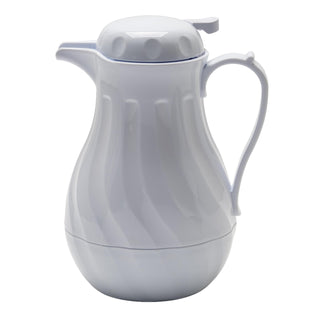64 oz White Insulated Beverage Server by Winco – 64 Ounces, Polycarbonate (PC), White, Model VSW-64W