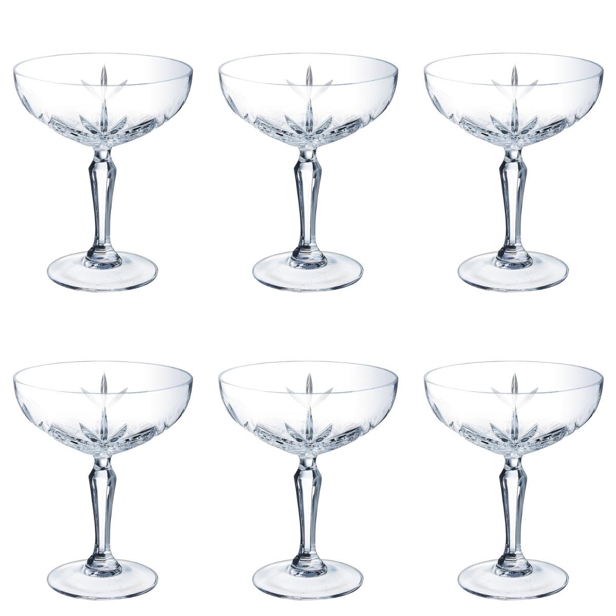 Arcoroc Modern / 6 Stück (1er Pack) / Transparent Champagne Glasses