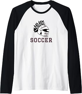 Curtis High School Warriors Soccer Raglan Baseball Tee