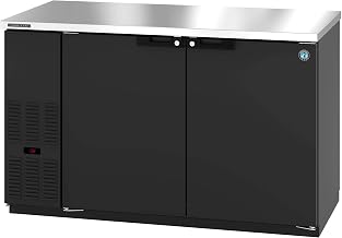 Hoshizaki BB59 Refrigerator, Two Section, Black Vinyl, Solid Doors
