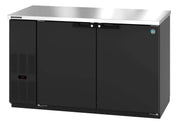 Refrigerator, Two Section, Black Vinyl, Solid Doors by HOSHIZAKI – 18.16 cubic_feet, Black, Model BB59