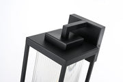 Ludlow One Light Outdoor Wall Sconce Black by Lighting Design – Iron, Black, Model OD308W13BK