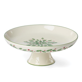 Holiday Pedestal Server by Lenox – 10", Porcelain, Multicolor, Model 899165