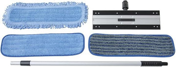 HUBERT Microfiber Mop Kit Blue - 18" L x 5" W