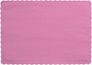 Creative Converting 50 Count Touch of Color Paper Placemats, Candy Pink