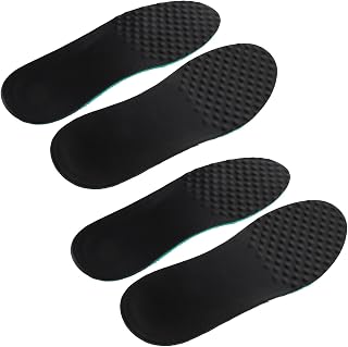 2 Pairs Cuttable Lambskin Athletic Shoe Insoles for Men, Breathable Sweat-Absorbing Soft Foot Sole Pads, Shock-Absorbing Inserts for Sneakers, Boots, and Walking Shoes